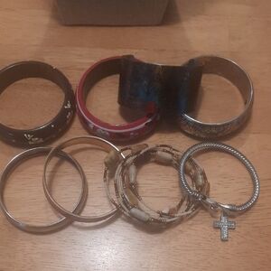 Colorful Bangle and Bracelet Set